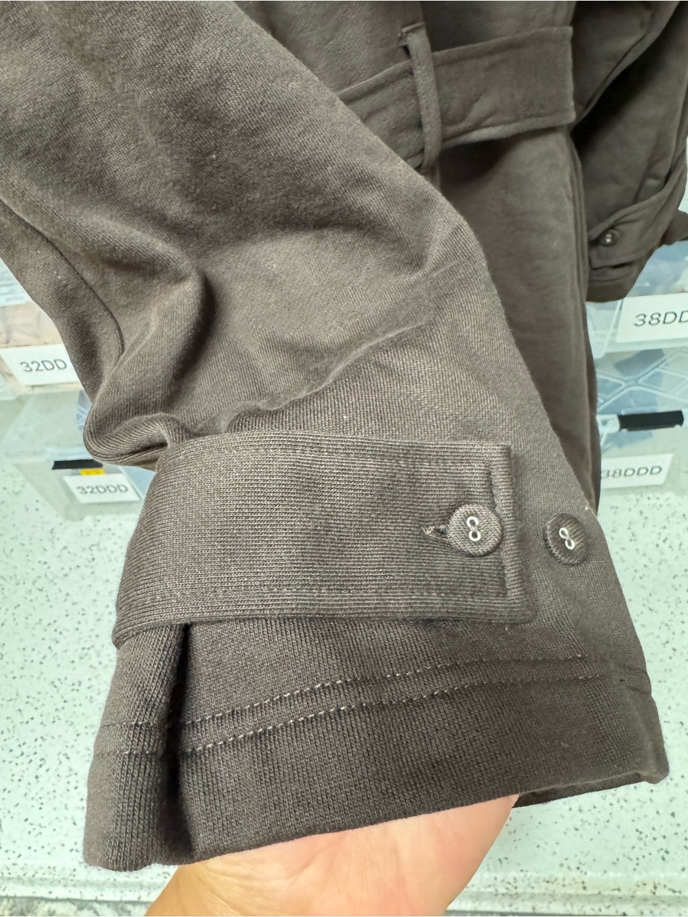 SKIMS Boyfriend Fleece Trench Coat  M - Picture 8 of 9